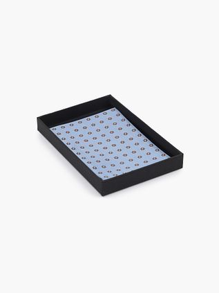 Suitable Silk Necktie Blue Print Flower