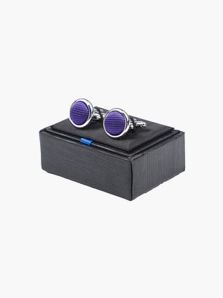 Silkeærme Manchetknapper Dyb Lilla F55