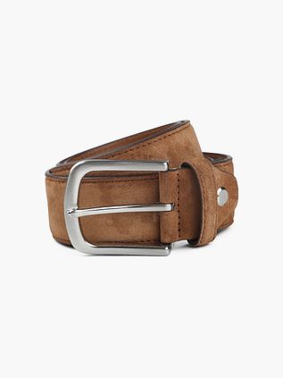 Suitable Ledergürtel Wildleder Cognac