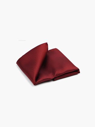 Suitable Silk Pocket Square Dark Red