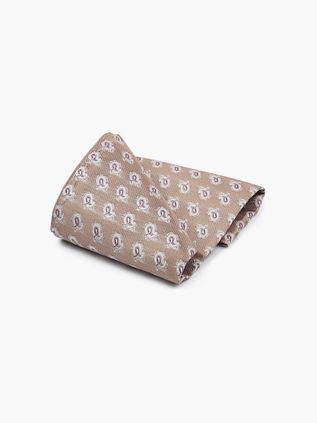 Suitable Zijde Pochet Beige Print