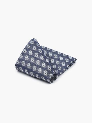 Suitable Silketørklæde Blåt Print