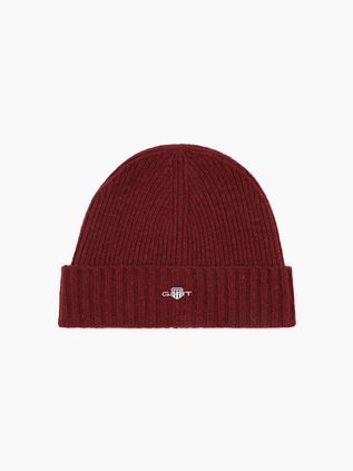 Gant Beanie Wool Bordeaux