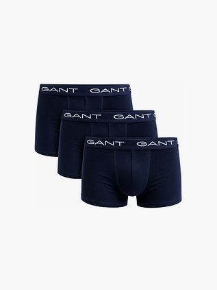GANT Boxershorts Trunk 3-pack Marinblå