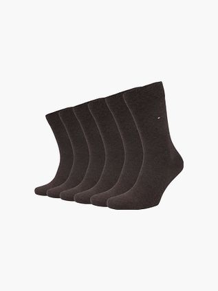 Tommy Hilfiger sokker 6-pak brun