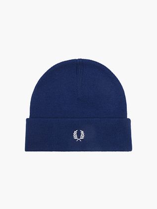 Fred Perry Beanie Wool Royal Blue