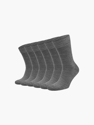 Suitable Merino Sokker Grå 6-pakning