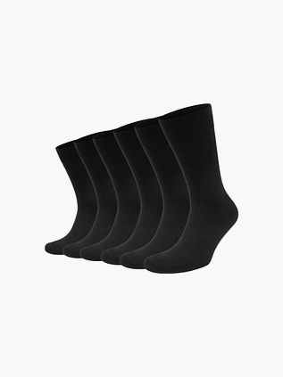 Suitable Merino Socken Schwarz 6-Pack