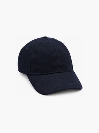 Suitable Cap Wool Blend Marinblå
