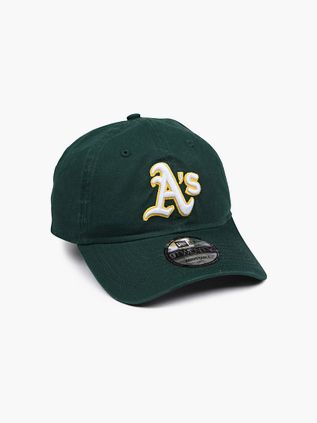 New Era Oakland Athletics Cap Washed Donkergroen