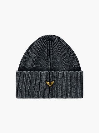 PME Legend Beanie Stone Wash Schwarz
