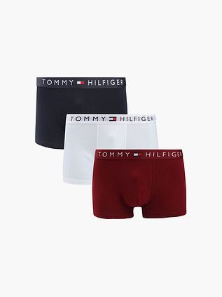 Tommy Hilfiger bokserki typu trunk 3-pack granatowy/biały/czerwony