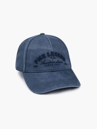Czapka z daszkiem PME Legend Twill Pet Washed w kolorze niebieskim