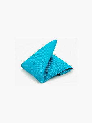 Lommeklud i Turkisfarvet Silke F24