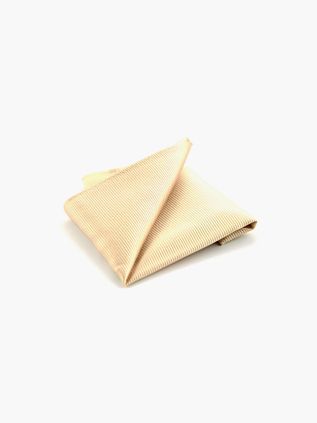 Lommetørklæde i Champagnefarvet Silke F10