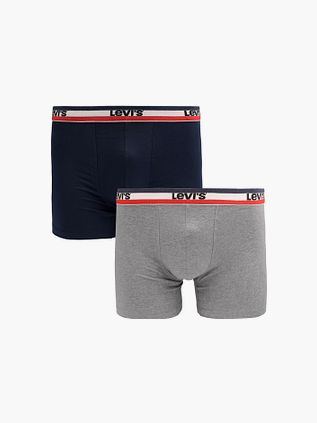 Levi's Brief Boxershorts 2-Pack Navy Grå