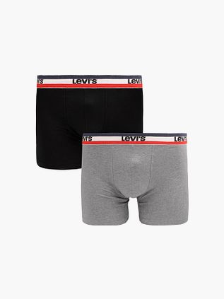 Levi's Brief Boxershorts 2-pak Sort Grå