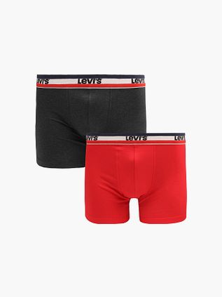 Levi's bóxers tipo slip (pack de 2) en rojo y gris