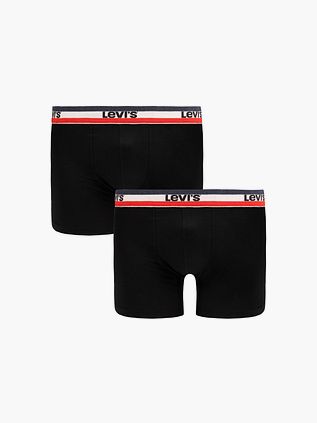 Levi's Brief Boxershorts 2-Pack Zwart