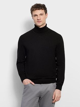 Olymp Turtleneck Wool Black