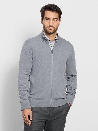 OLYMP Cardigan Laine Gris