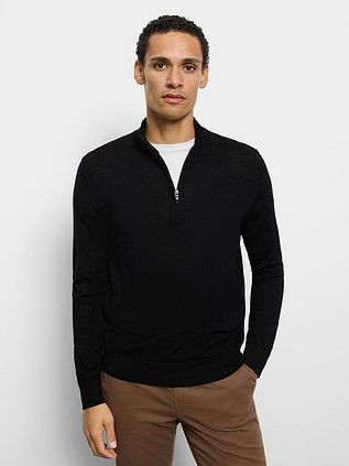 OLYMP Cardigan Laine Noir