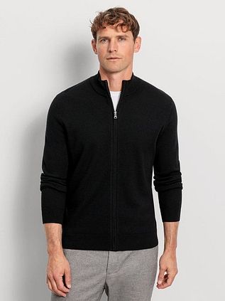 Olymp Half Zip Sweater Wool Black