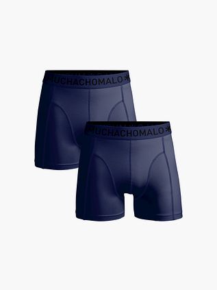 Muchachomalo Boxershorts mikrofiber 2-pakning i marineblå