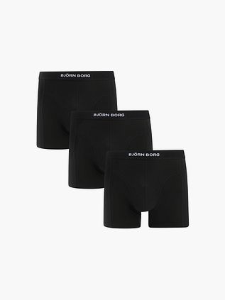 Bjorn Borg Økologiske Bomuldstrusser 3Pak Sort