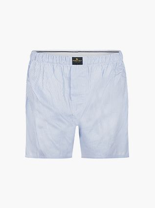 Steppin' Out Boxershort Poplin Stribet Lyseblå