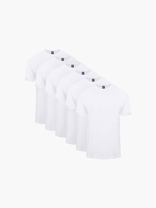 Alan Red Virginia Camiseta Blanco pack de 6 unidades