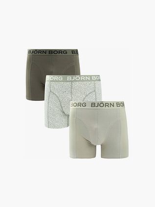 Bjorn Borg Boxershorts 3-pack Stretch Grøn