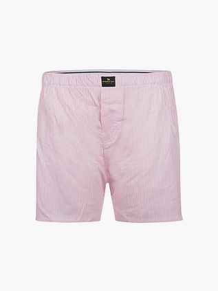 Steppin' Out Boxershorts i Poplin med Lyserød Stribe