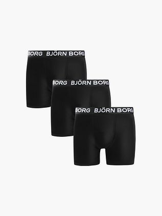 Bjorn Borg Bokserki sportowe 3-pack czarne