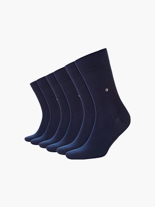 Burlington Uni Strumpor Marinblå 6-pack