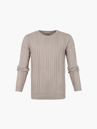 KnowledgeCotton Apparel Trøje Lysegrå