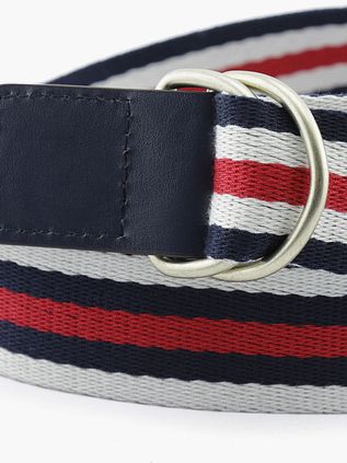 Steppin' Out Tape Belt Stripe Red Navy