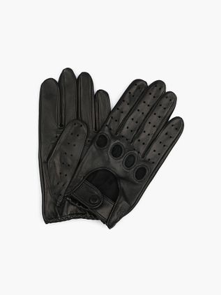 Hestra Handschoen Morgan Leer Zwart