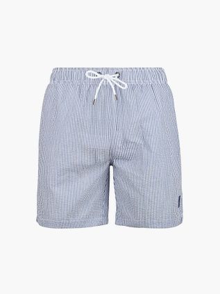 Suitable Badeshorts Stripe Seersucker Blå