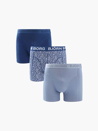 Bjorn Borg Boxershorts 3Pack Stræk Blå