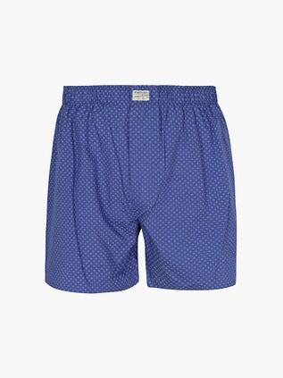 Steppin' Out Boxershorts Geoprint Blå