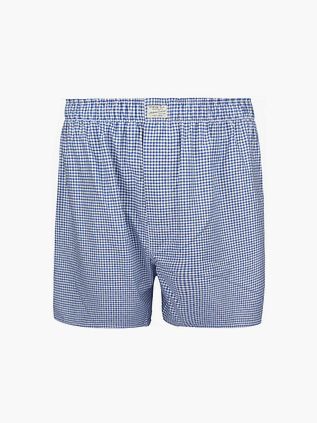 Steppin' Out Boxershorts i Blå Dobby Rutemønster