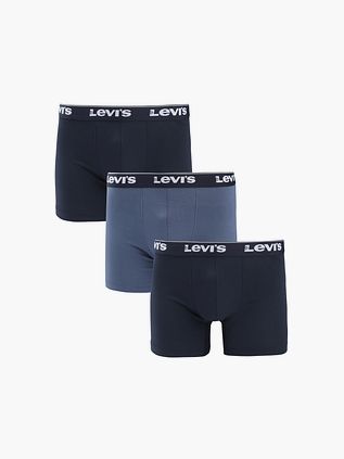 Levi's Boxershorts 3-Pack Ensfarvet Navy Combo