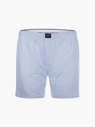 Steppin' Out Boxershorts i Lyseblå Striber Poplin