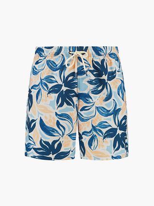 Shiwi Badeshorts Mike Floral Leafs Blå