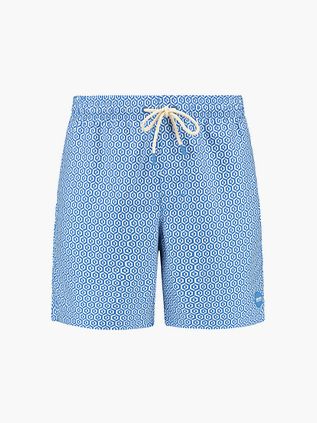 Shiwi Badshorts Mike Geo Tile Koboltblå