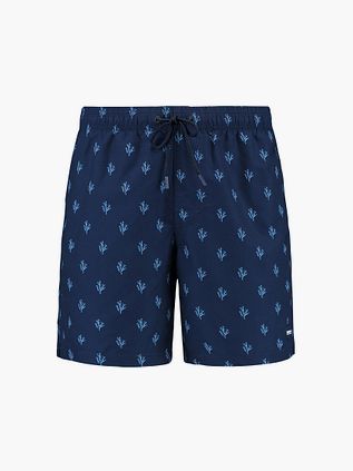 Shiwi Badshorts Mike Sketched Coral Marinblå