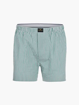 Steppin' Out Boxershorts Stribet Poplin Grøn