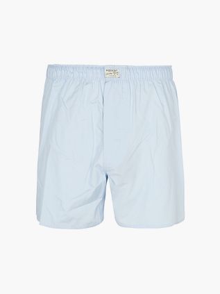 Steppin' Out Boxershort Poplin Solid Lyseblå