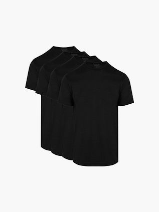 Slater 4-pack Basic Fit T-Shirt Nero